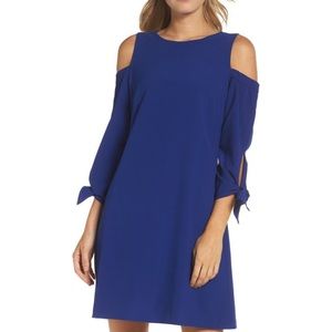 Eliza J Cold Shoulder Shift Dress